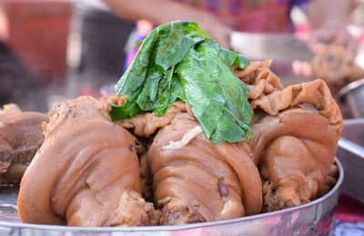 Close-up of food in bowl