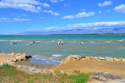 Scenic view of sea against sky