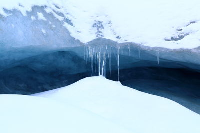 Snow covered mountain against sky