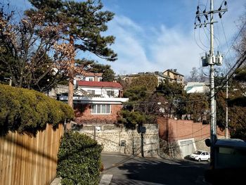 Built structure with trees in background