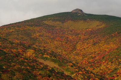 Scenic view of mountain against sky