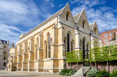 Low angle view of historical building against sky