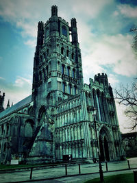 Low angle view of historical building against sky