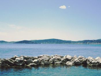 Scenic view of sea against sky