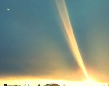 Low angle view of sky during sunset