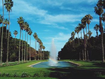 Fountain at park