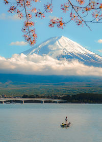 Scenic view of river against sky