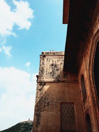 Low angle view of historic building against sky