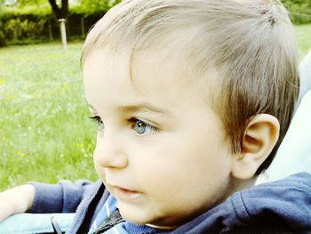 Close-up of cute baby