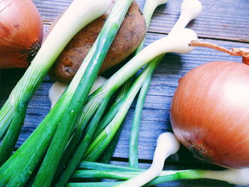 High angle view of vegetables