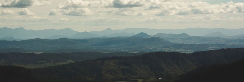 View of mountain range