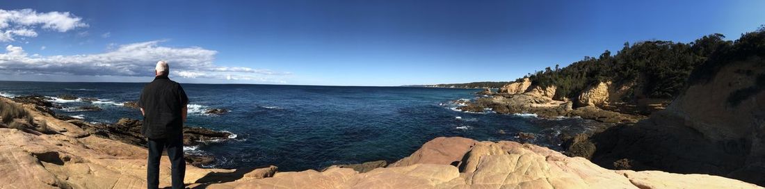 Panoramic view of sea against sky