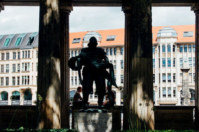 People walking in city