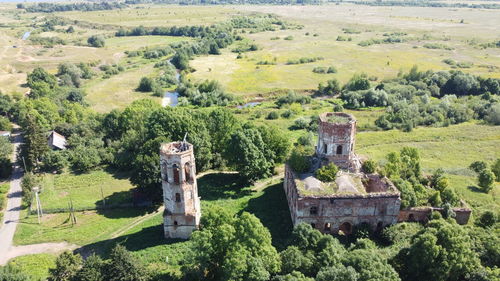 Cathedral of the resurrection in buregi village not far from novgorod, russia