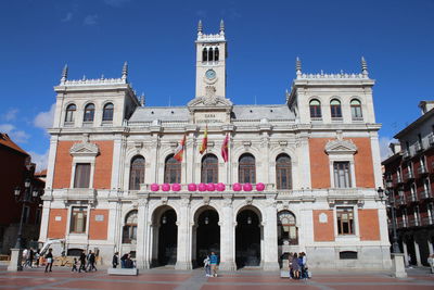 Group of people in front of building