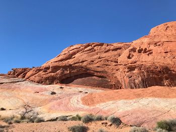 View of rock formations