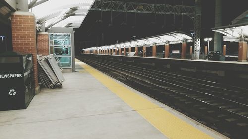 Empty footbridge