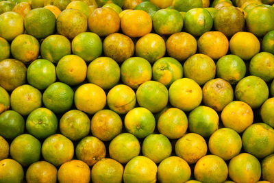 Full frame shot of oranges