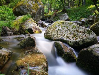 River flowing amidst rocks