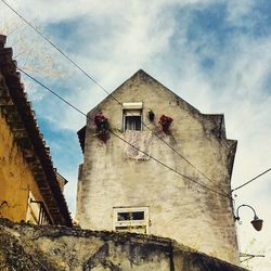 Low angle view of building against sky