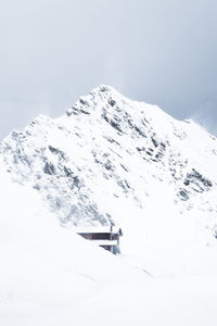 Snow covered mountain against sky