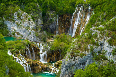 Waterfall in forest