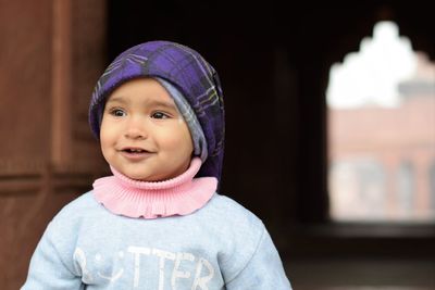 Portrait of smiling girl