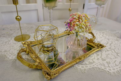Close-up of potted plant on table
