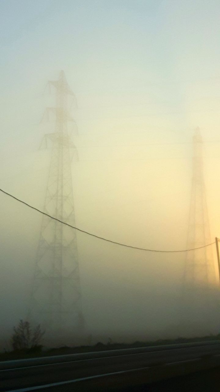 LOW ANGLE VIEW OF FOGGY WEATHER DURING FOG