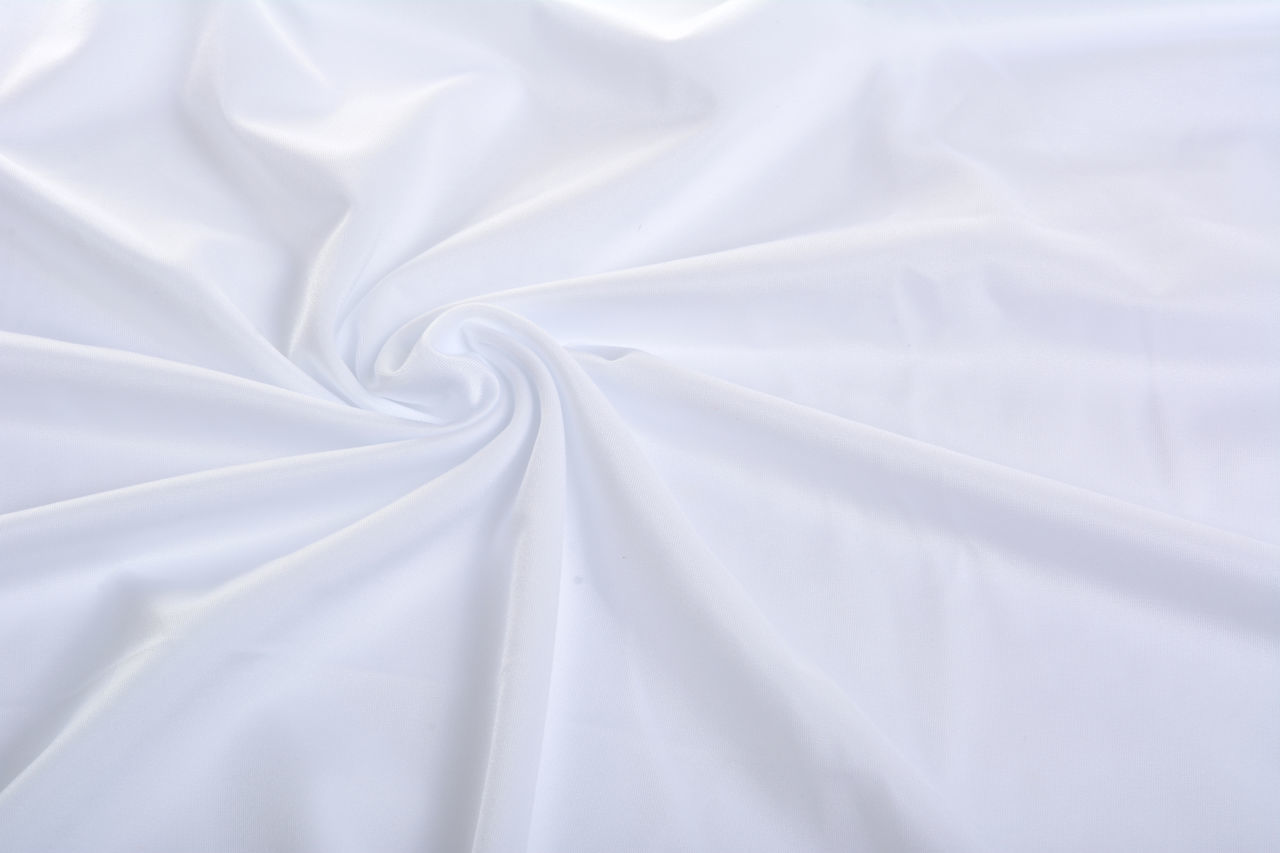 FULL FRAME SHOT OF WHITE FABRIC