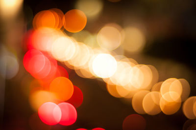 Defocused image of christmas lights