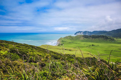 Scenic view of sea against sky