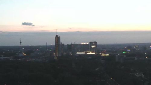 Cityscape at sunset