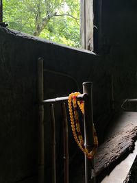 High angle view of boat