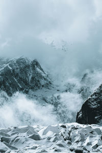 Scenic view of mountain against sky