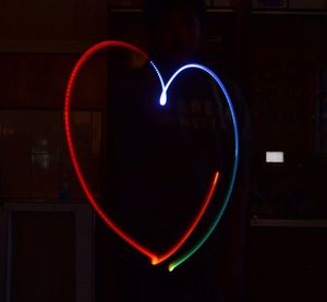 Light trails at night