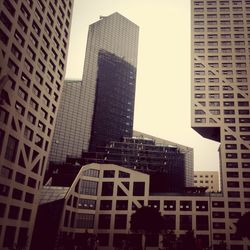 Low angle view of modern buildings