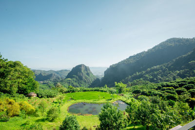 Scenic view of landscape against sky