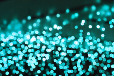 Defocused image of illuminated lights