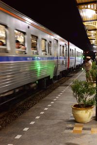 View of illuminated building at night