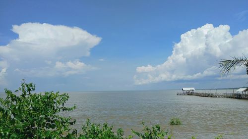 Scenic view of sea against sky