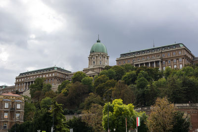 View of temple building against sky