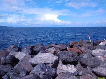 Scenic view of sea against sky