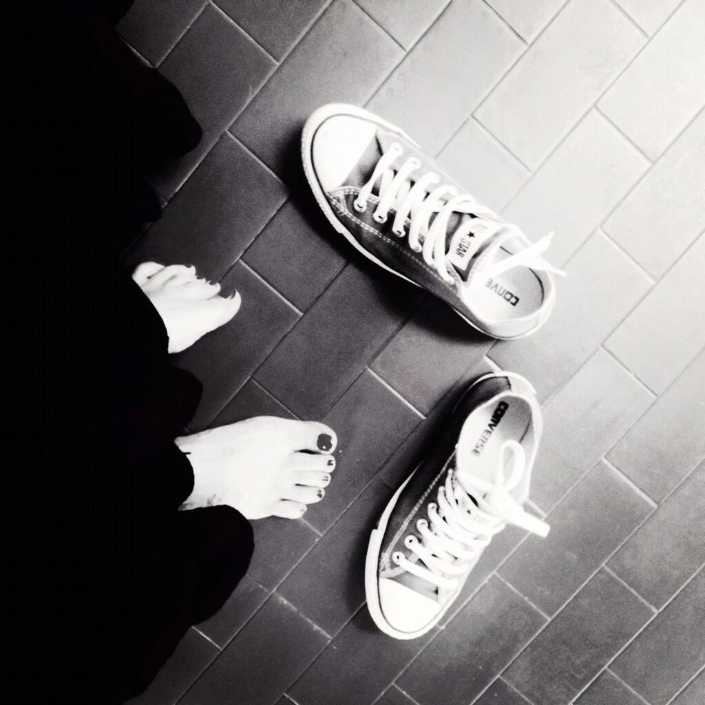 indoors, high angle view, tiled floor, flooring, table, floor, shoe, still life, shadow, absence, low section, directly above, tile, empty, footwear, sunlight, chair, elevated view, no people, hardwood floor