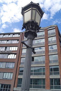 Low angle view of built structure against sky