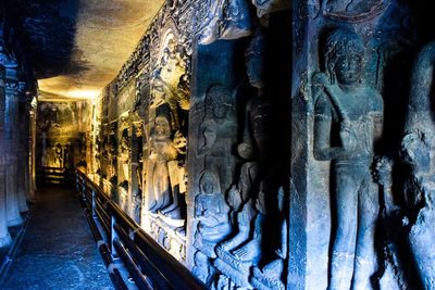 Close-up of illuminated lamp