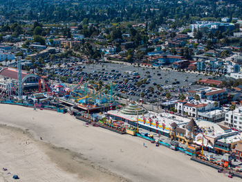 High angle view of cityscape