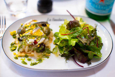 Close-up of food in plate