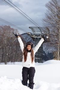 Happy young woman in vacations