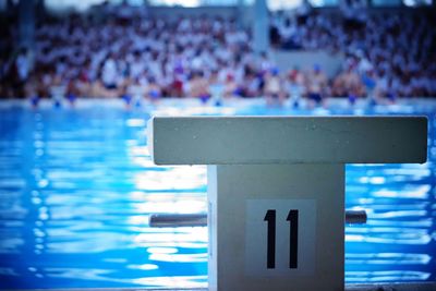 Group of people in swimming pool